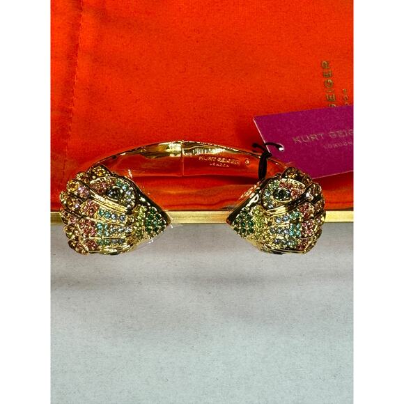 Kurt Geiger Eagle Head Hinged Bangle - Picture 11 of 13
